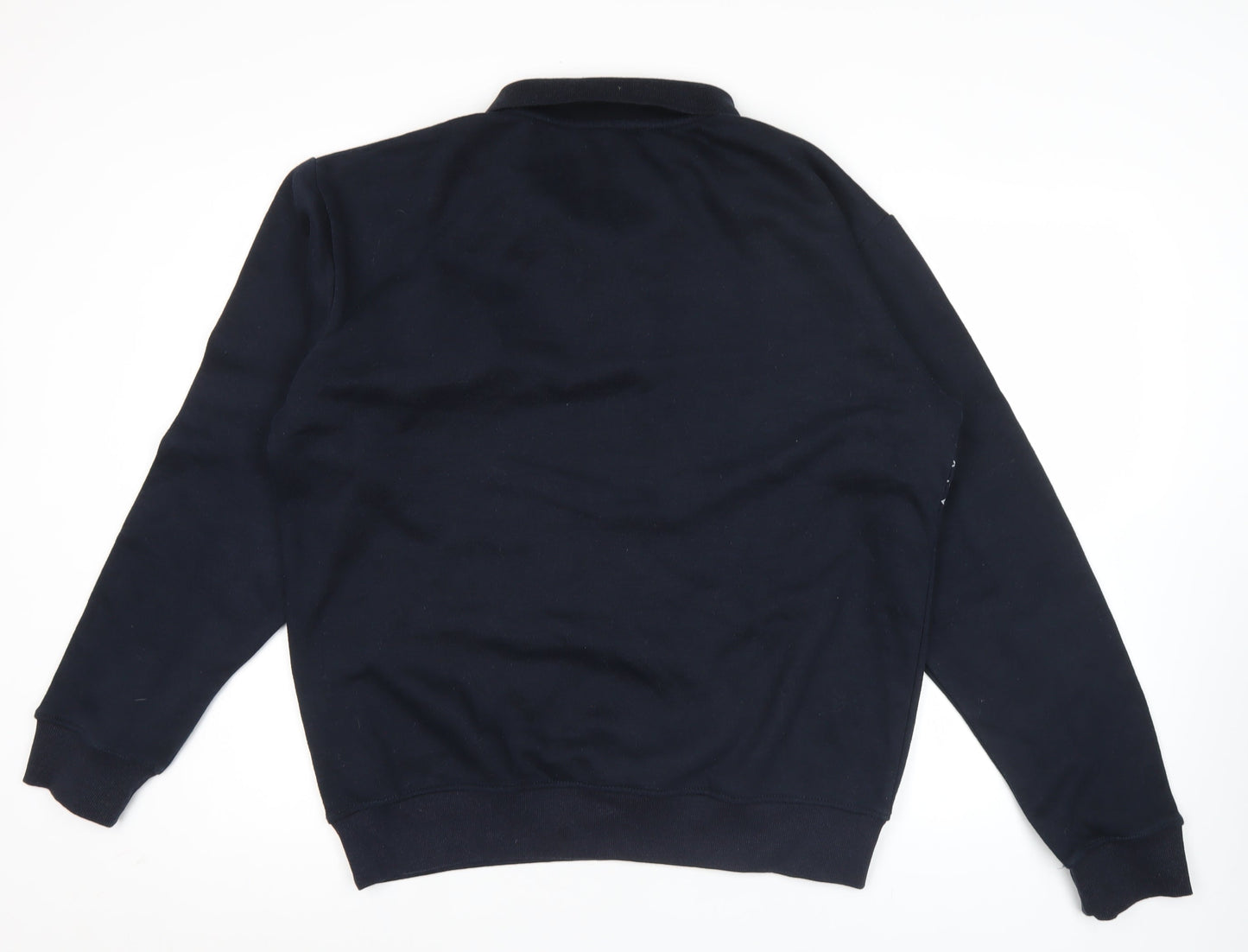 J.J. Willis Men's Black 2XL Henley Sweatshirt Geometric Cotton Blend