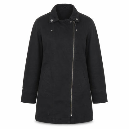 Ellos Womens Black Mid-Length Cotton Blend Coat Size 12