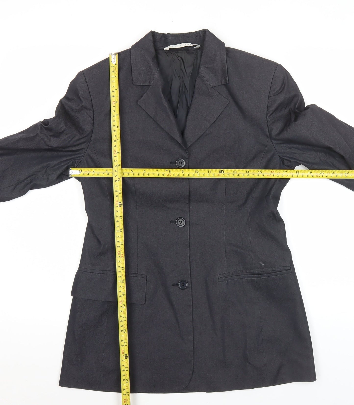Pennyblack Womens Black UK 14 Classic Single-Breasted Blazer Jacket