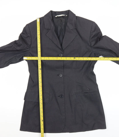 Pennyblack Womens Black UK 14 Classic Single-Breasted Blazer Jacket