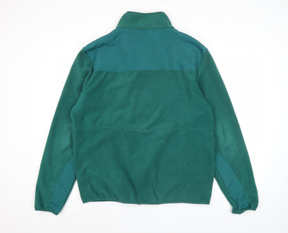 Workout Men’s Green Fleece Full Zip Jacket Size L Regular Fit