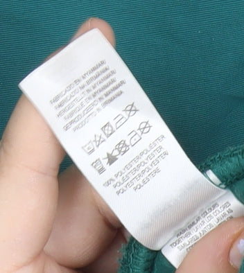 Workout Men’s Green Fleece Full Zip Jacket Size L Regular Fit