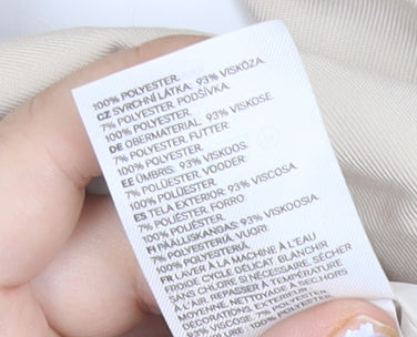 H&M Women's Beige Double-Breasted Blazer Jacket Size S