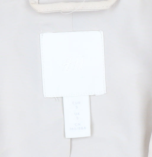 H&M Women's Beige Double-Breasted Blazer Jacket Size S