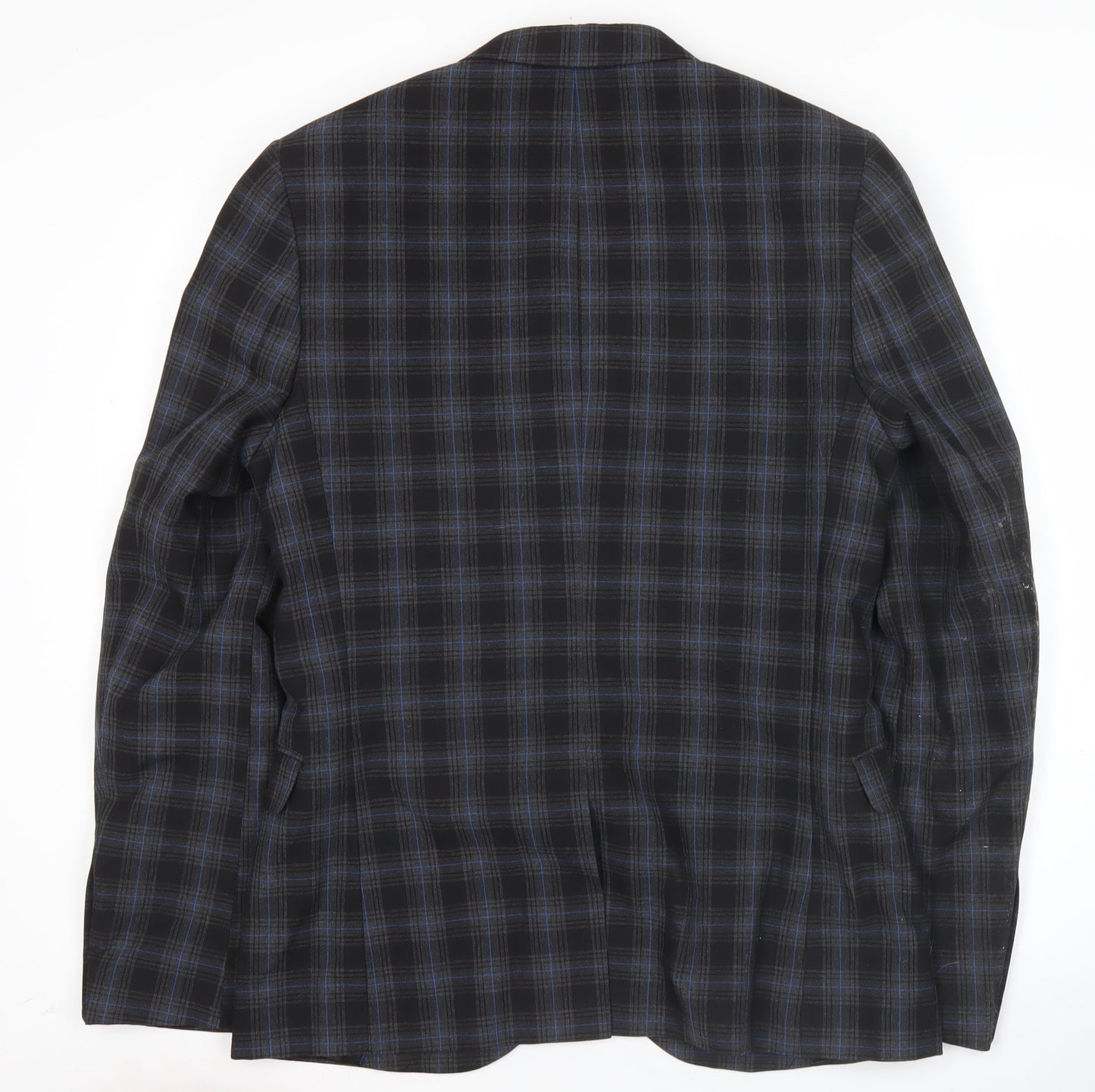 Swear & Mason Men's Black Check Blazer 38R Single-Breasted Jacket