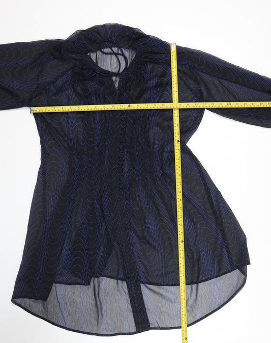 French Connection Women’s Black Polka Dot Shift Dress UK 12