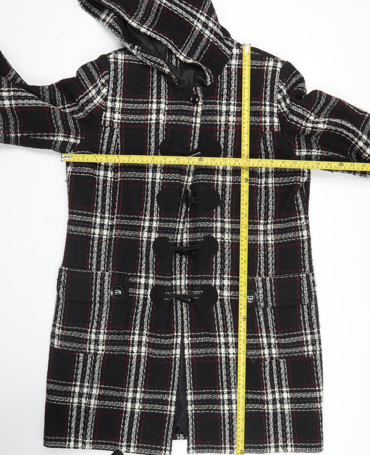 Womens UK Size 14 Simply Be Black Duffle Coat