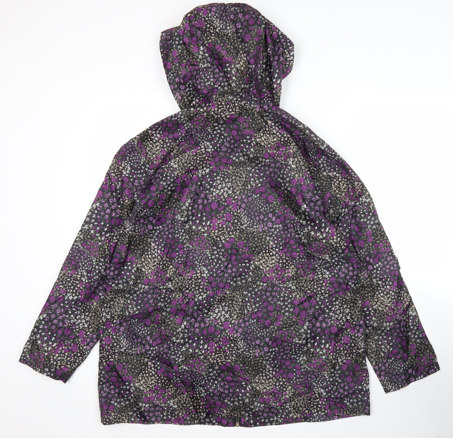 Womens UK Size 14 Bonmarché Multicoloured Rain Coat