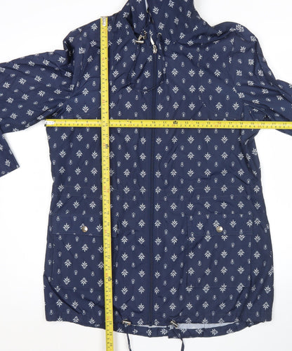 Womens UK Size 12 Bonmarche Blue Rain Coat