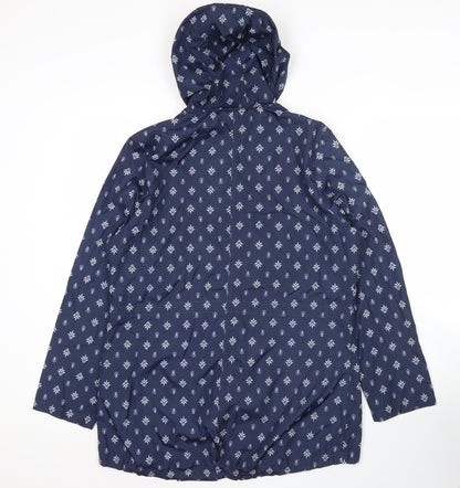Womens UK Size 12 Bonmarche Blue Rain Coat