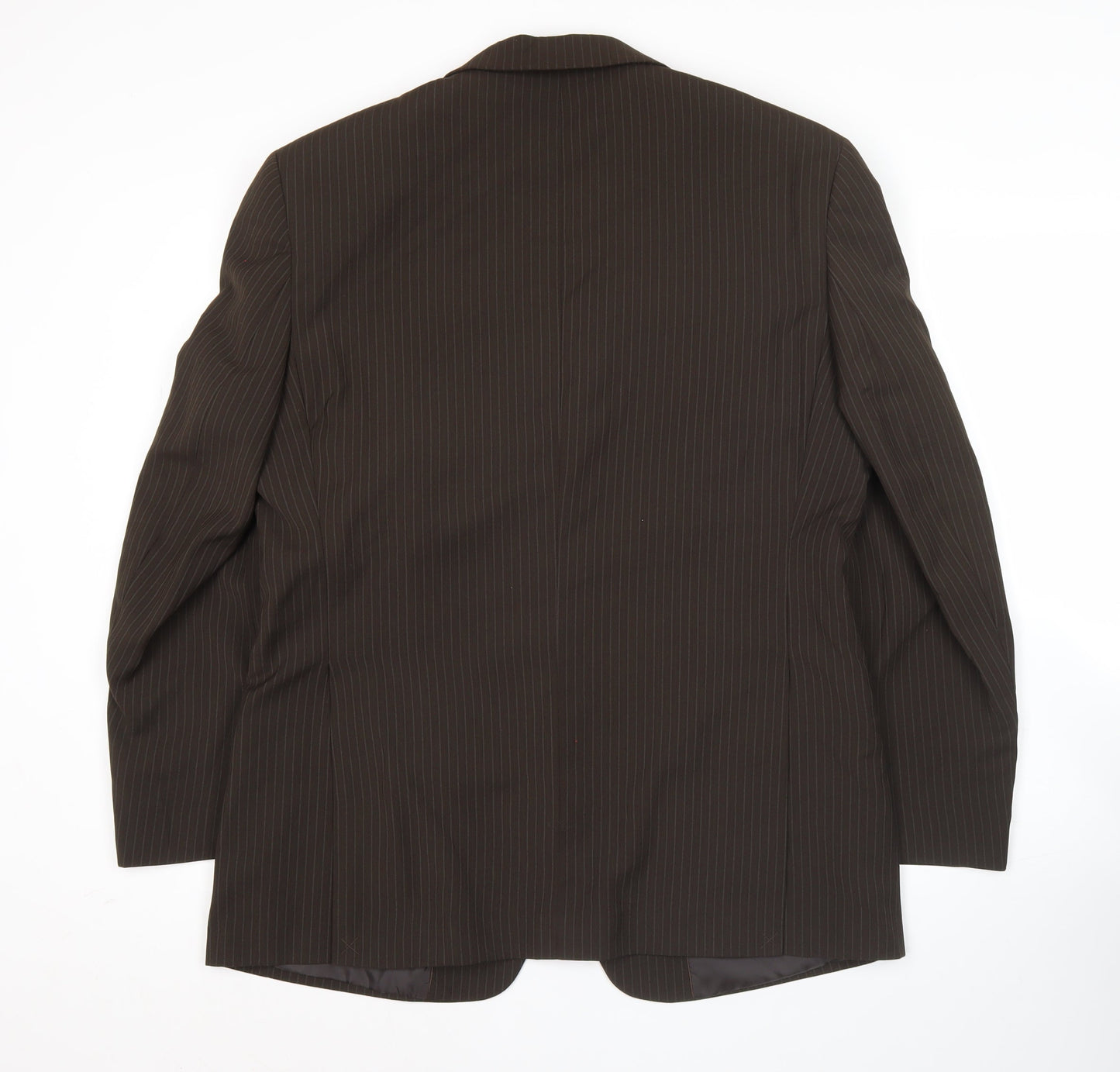 George Men’s Brown Pinstripe 40S Suit Jacket Formal Business