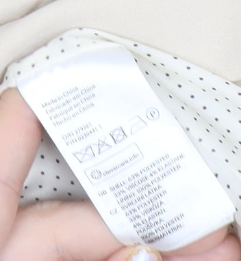 H&M Women Beige Size 10 Tailored Single-Breasted Blazer