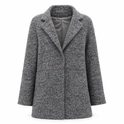 Womens UK Size 8 New Look Grey Overcoat