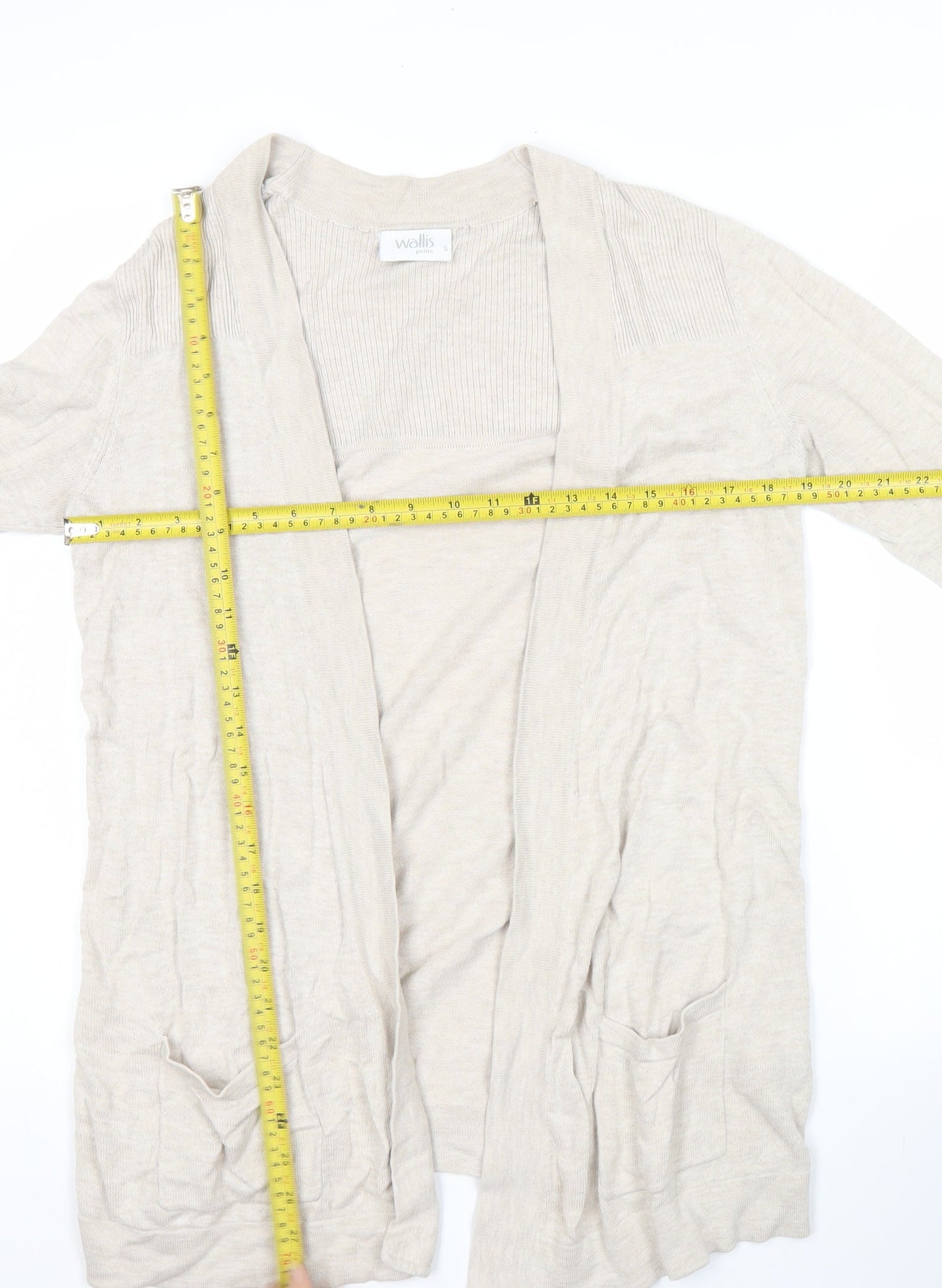 Womens UK Size S Wallis Beige Cardigan Jumper
