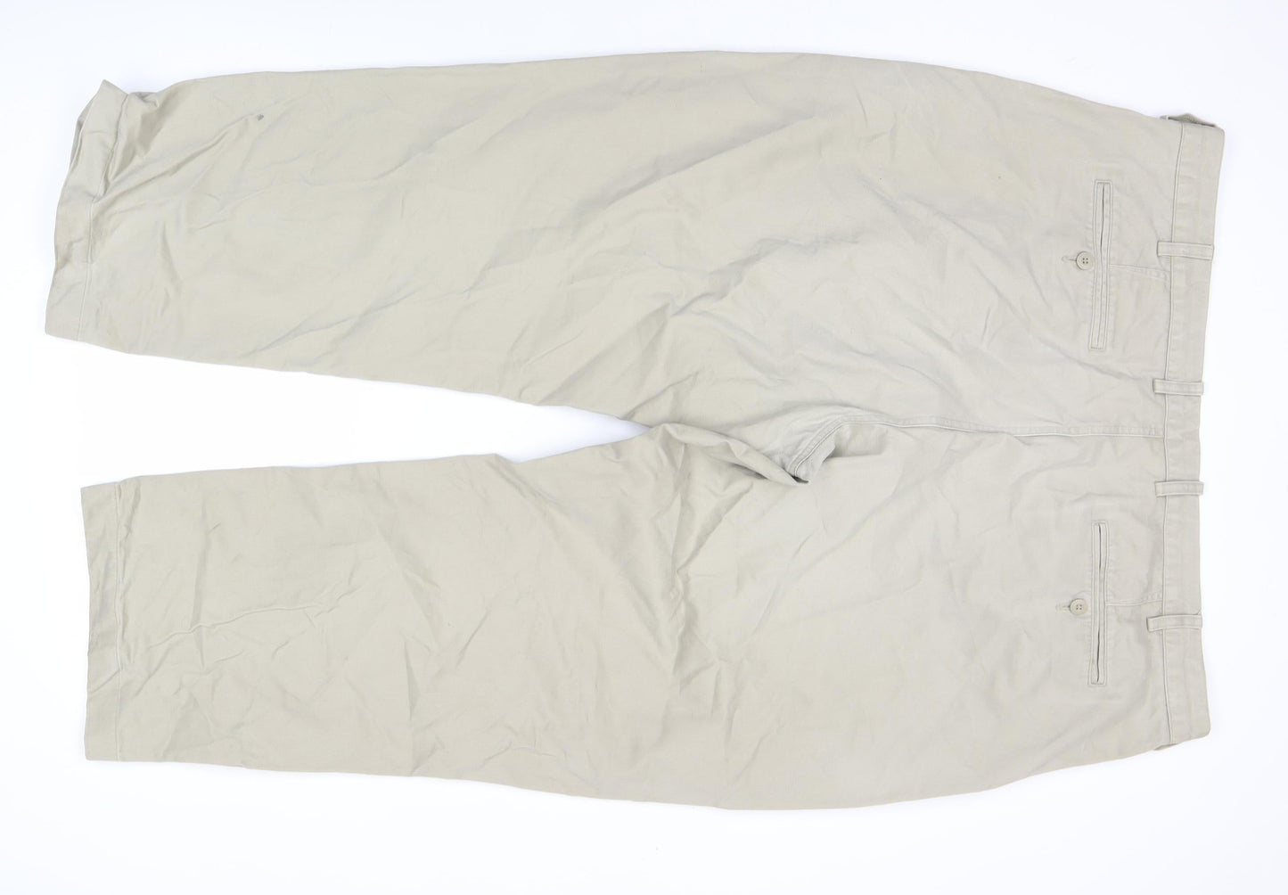 Stone Bay F&F Men’s Beige Chino Trousers 44W 29L Cotton Casual