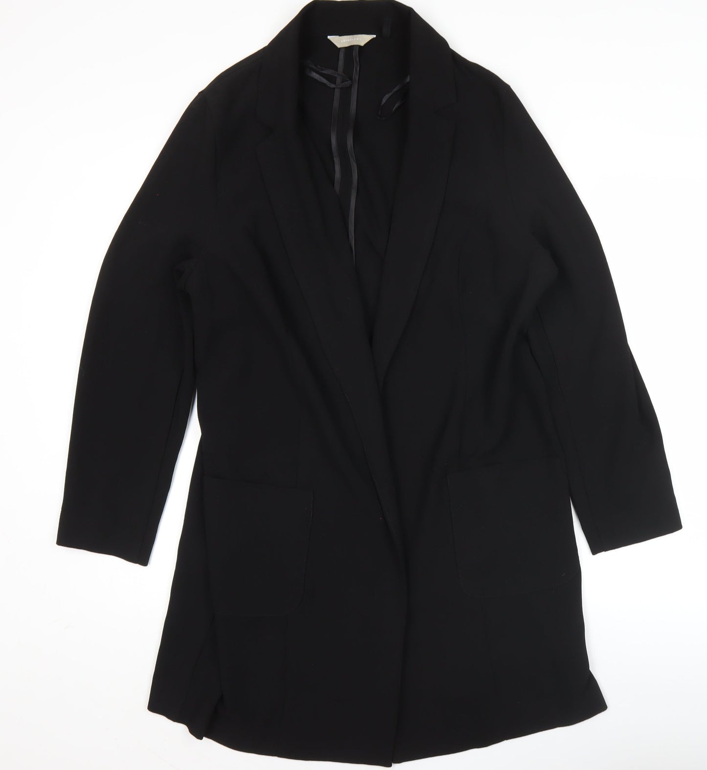 Anthology Women Black Size 18 Coatigan Mid-Length Workwear