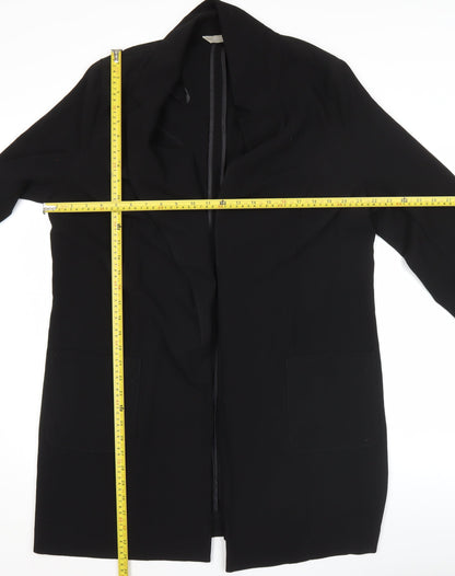 Anthology Women Black Size 18 Coatigan Mid-Length Workwear