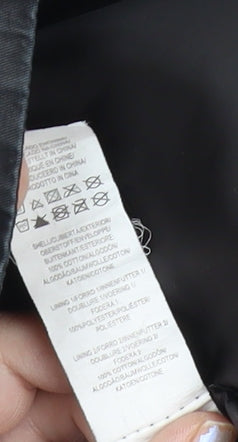 Atmosphere Women’s Black Military Jacket Size 14 Mid-Length Cotton Blend