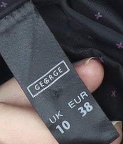 George Women’s Black Size 10 Single-Breasted Suit Jacket