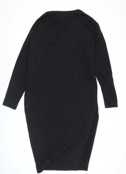 PrettyLittleThing Women Black Size 10 Bodycon Long Sleeve Dress