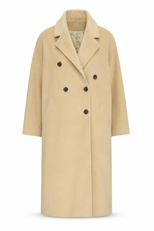 Womens UK Size 8 Primark Beige Overcoat