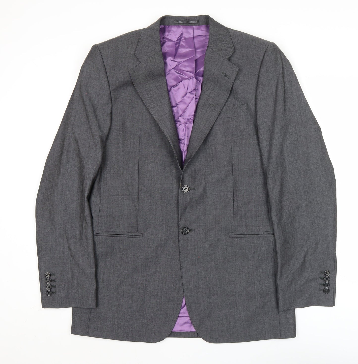 Mens UK Size 38 Charles Tyrwhitt Regular Grey Suit Jacket