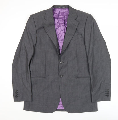 Mens UK Size 38 Charles Tyrwhitt Regular Grey Suit Jacket