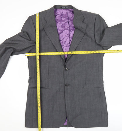 Mens UK Size 38 Charles Tyrwhitt Regular Grey Suit Jacket