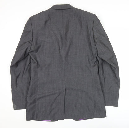 Mens UK Size 38 Charles Tyrwhitt Regular Grey Suit Jacket