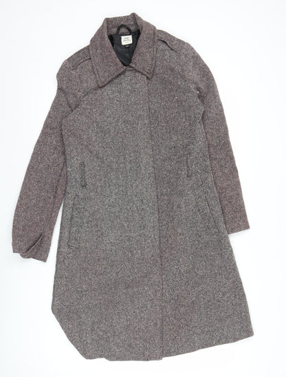 Old Navy Women’s Brown Wool Blend Long Herringbone Coat Size S