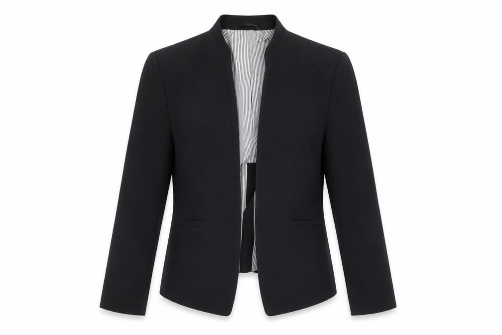 Next Women Black Tailored Blazer Jacket Size 8 Slim Fit Workwear