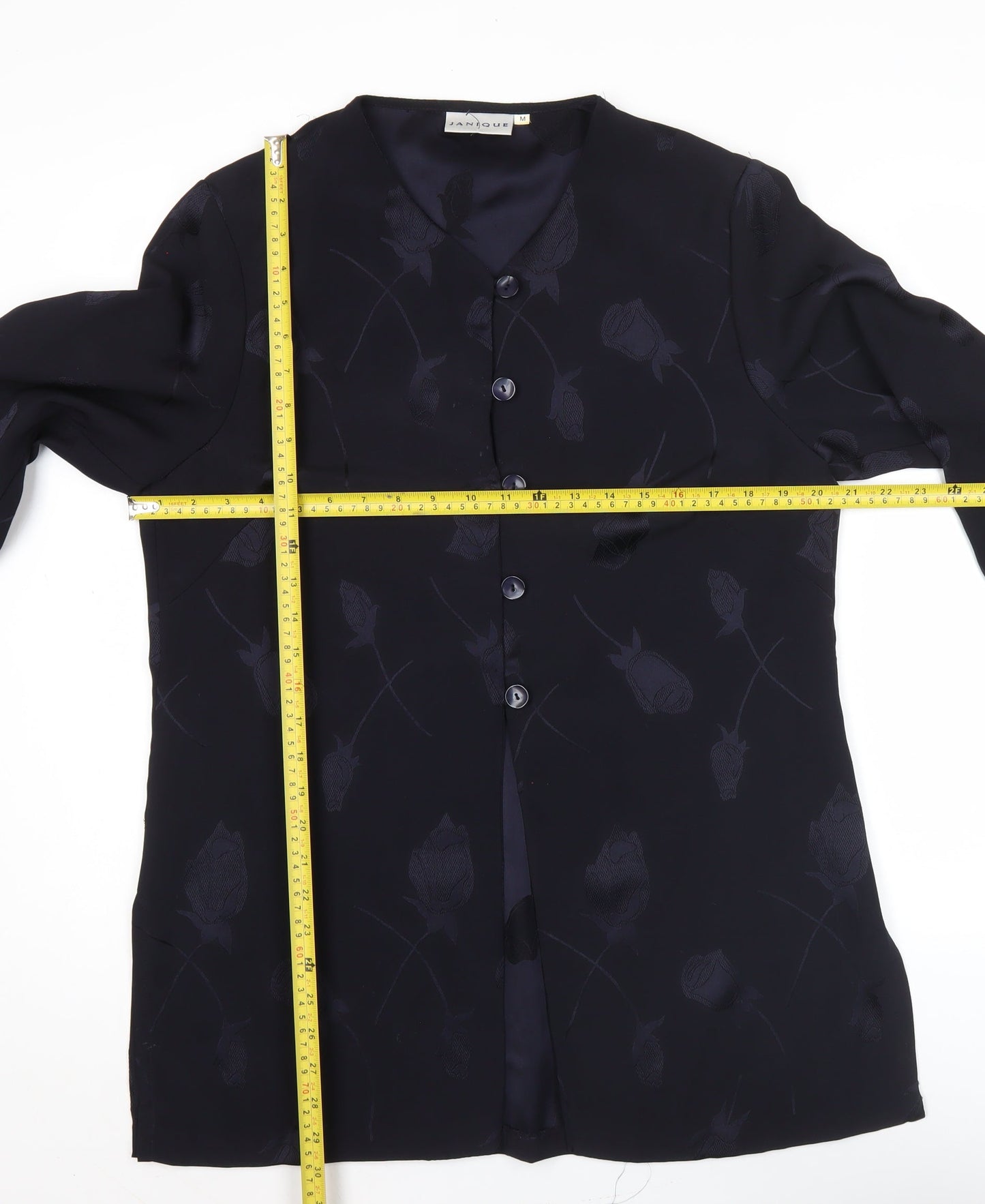 Womens UK Size M Janique Black Tunic Blouse