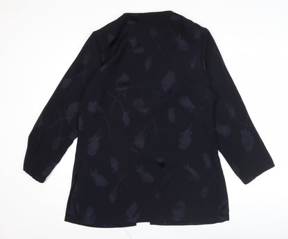 Womens UK Size M Janique Black Tunic Blouse