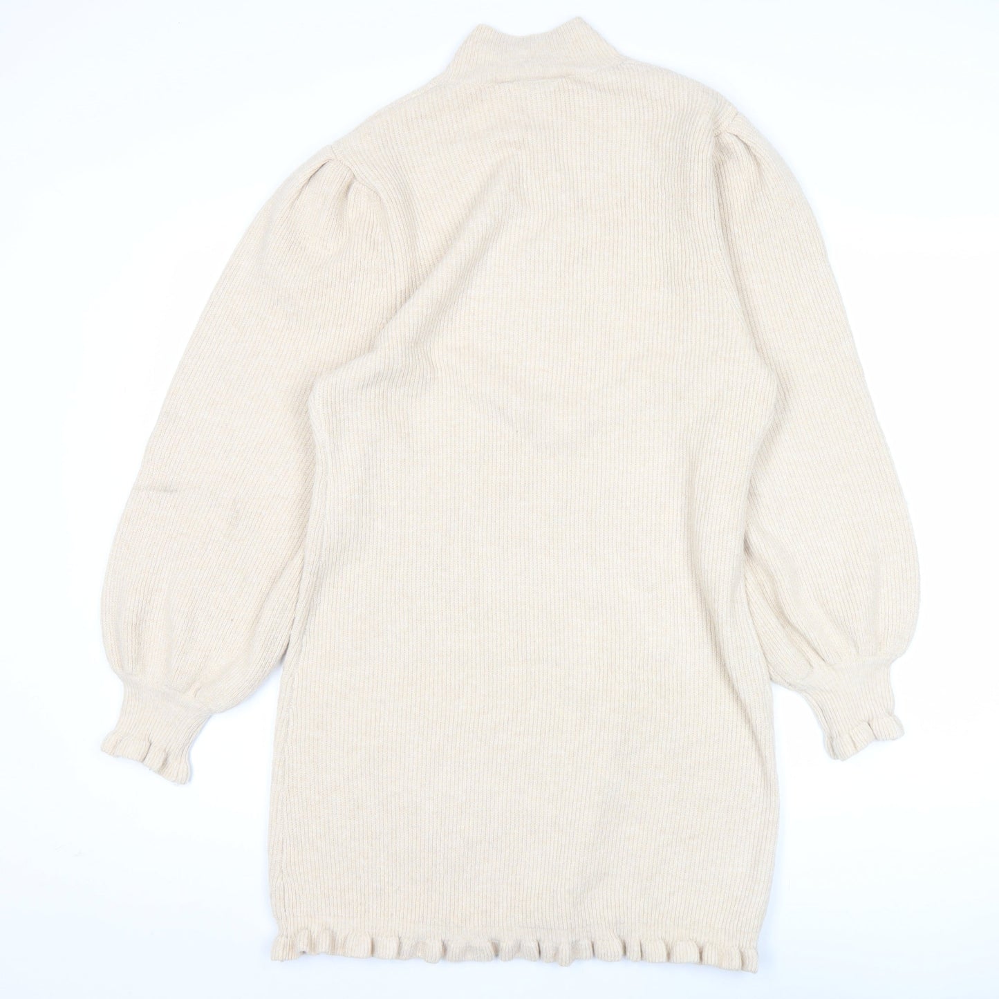 Womens UK Size 12 Miss Selfridge Beige Pullover Jumper