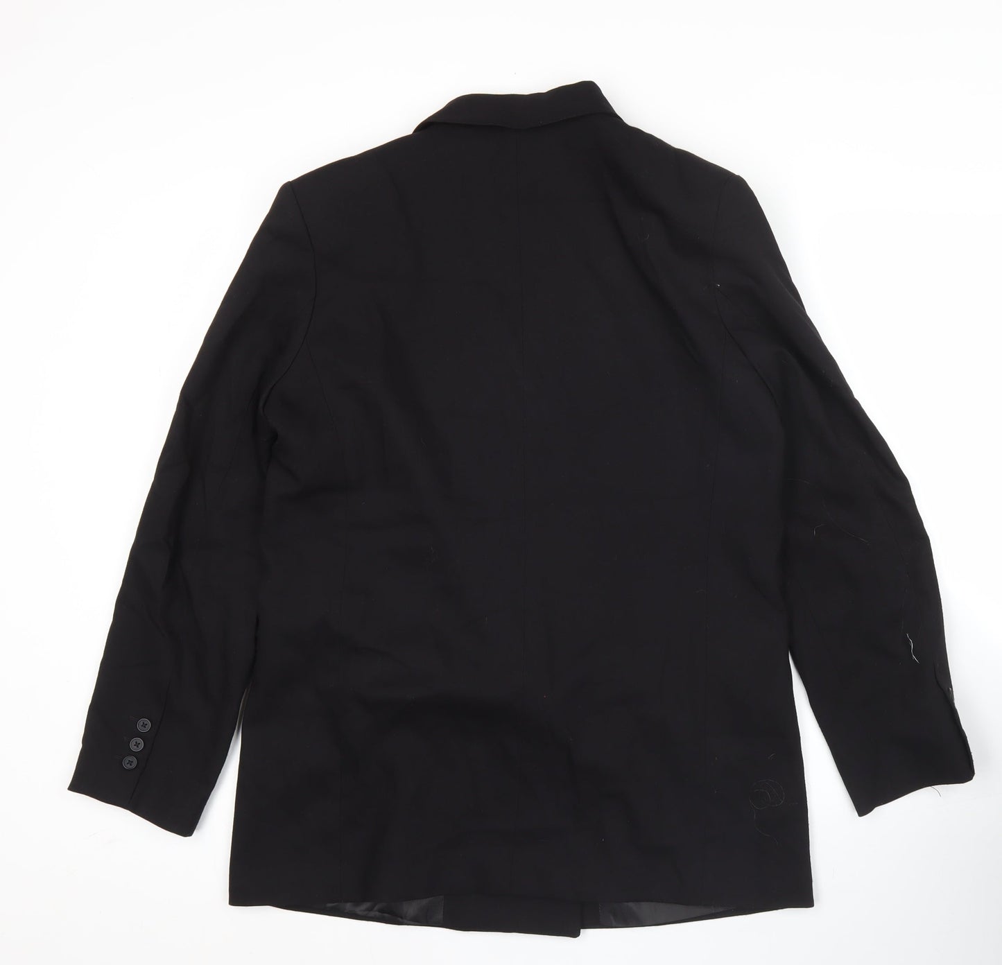 Stradivarius Womens Black Size 12 Double Breasted Blazer Jacket