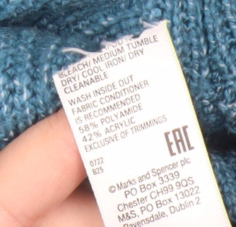 Marks and Spencer Men’s Blue Knit Crew Neck Jumper Size M