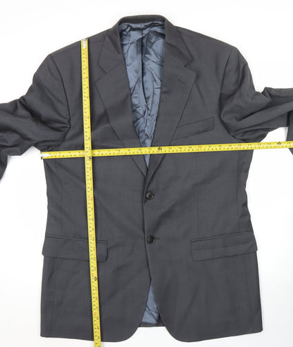 Mens UK Size 40 Marks and Spencer Regular Grey Suit Jacket