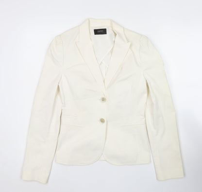 Esprit Women Ivory Slim Fit Suit Jacket UK 6 Notch Lapel