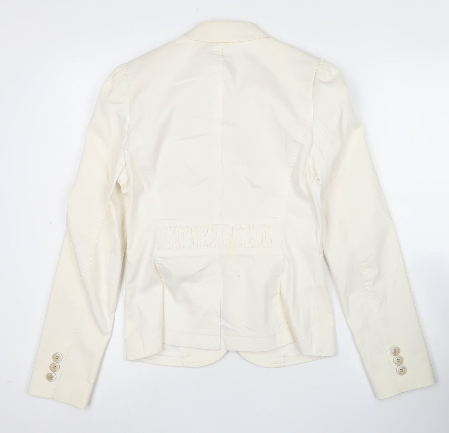 Esprit Women Ivory Slim Fit Suit Jacket UK 6 Notch Lapel