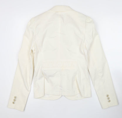 Esprit Women Ivory Slim Fit Suit Jacket UK 6 Notch Lapel