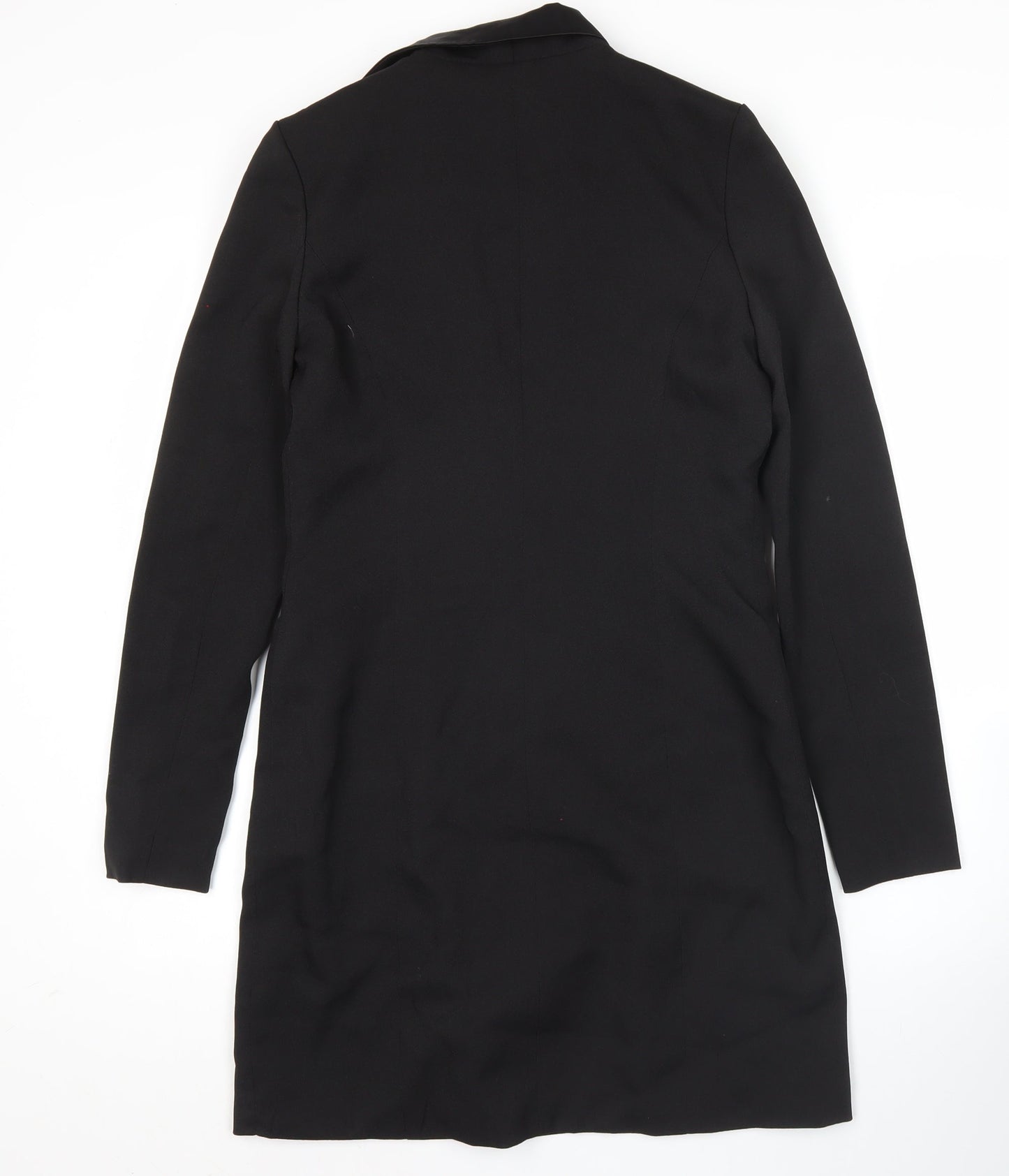 Missguided Womens Black Size 8 Double-Breasted Tuxedo Blazer Dress
