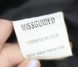 Missguided Womens Black Size 8 Double-Breasted Tuxedo Blazer Dress