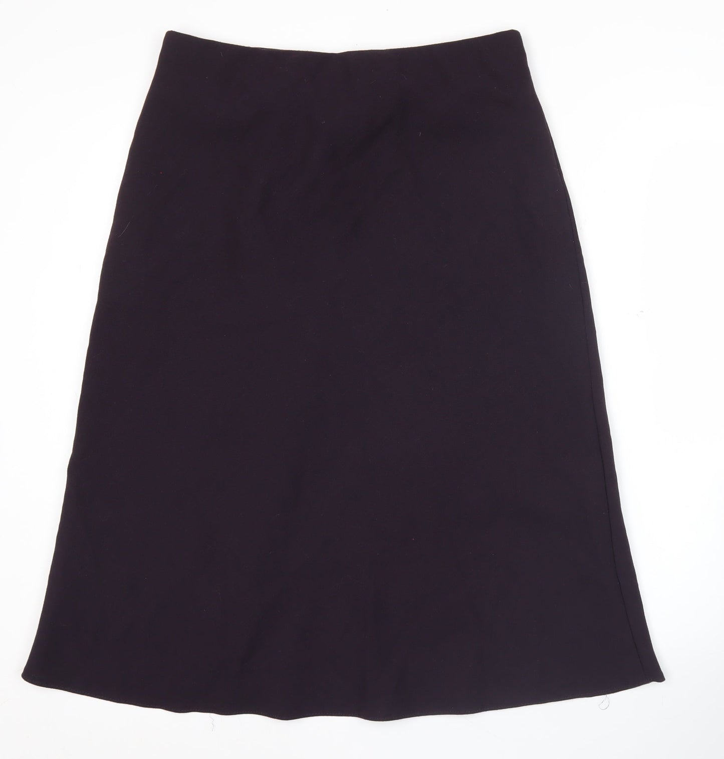 Marks and Spencer Women's Purple A-Line Midi Skirt Size 14