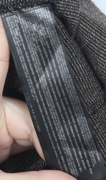 MNG Women Brown Pleated Tweed Short Skirt Size M