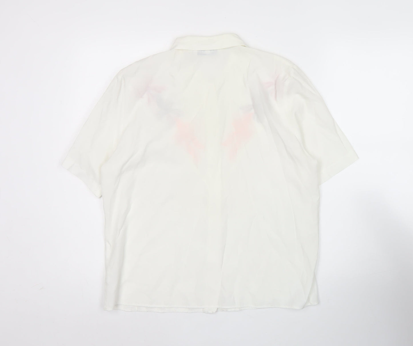 Womens UK Size 12 Hamells Ivory Basic Button-Up