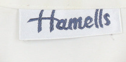 Womens UK Size 12 Hamells Ivory Basic Button-Up
