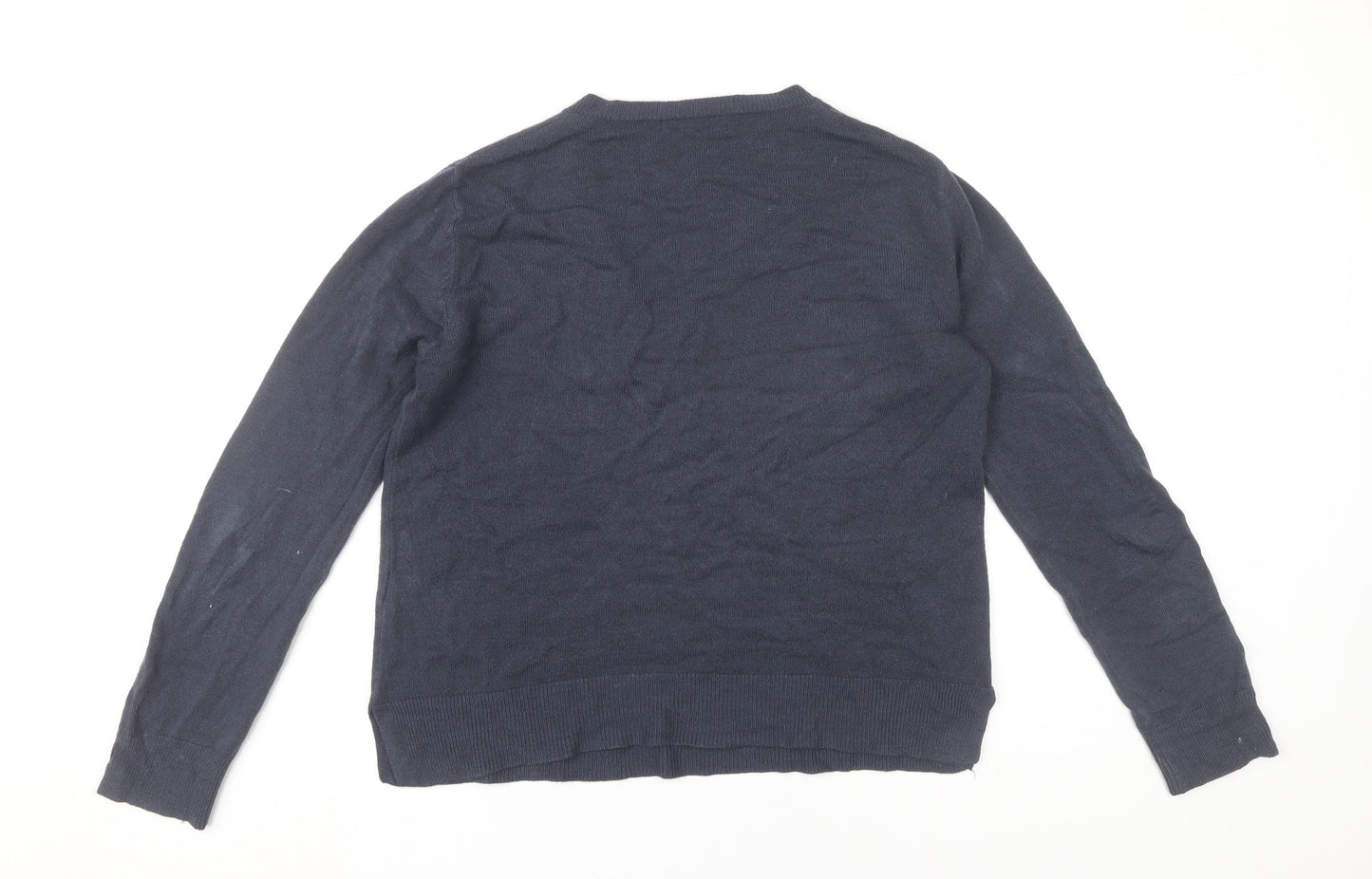 Womens UK Size 12 Marks and Spencer Blue Pullover Jumper