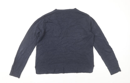 Womens UK Size 12 Marks and Spencer Blue Pullover Jumper