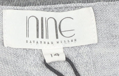 Womens UK Size 14 Nine by Savannah Miller Grey Pullover Jumper