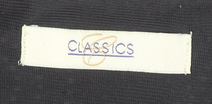 Classics Women’s Black Geometric Midi Shift Dress Size 24